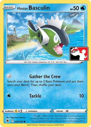 Hisuian Basculin 043  - Holofoil Prize Pack Series Cards