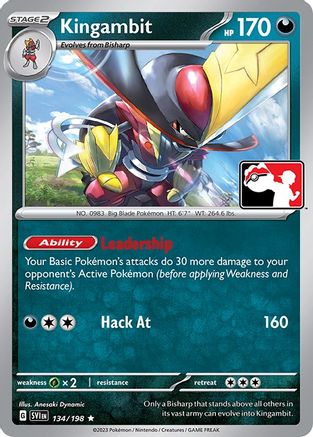 Kingambit 134/198  Prize Pack Series Cards