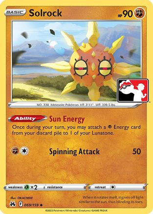 Solrock 069/159  Prize Pack Series Cards