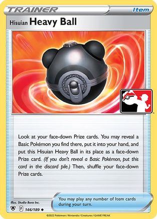 Hisuian Heavy Ball 146/189  - Holofoil Prize Pack Series Cards