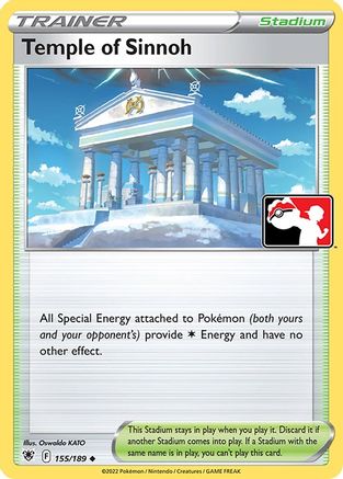 Temple of Sinnoh/189  Prize Pack Series Cards