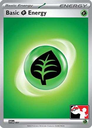Basic Grass Energy 001  - Holofoil Prize Pack Series Cards