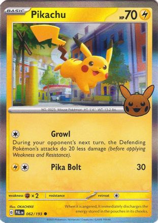 Pikachu 062/193  - Holofoil Trick or Trade BOOster Bundle 2023