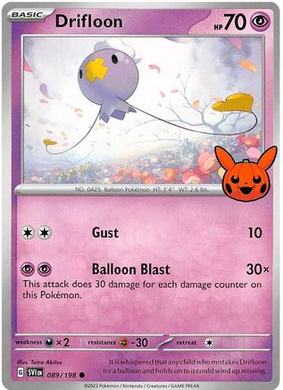 Drifloon 089/198  Trick or Trade BOOster Bundle 2023