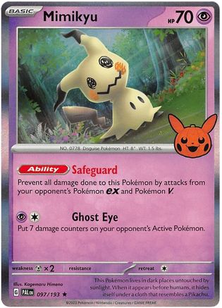 Mimikyu 097/193  - Holofoil Trick or Trade BOOster Bundle 2023
