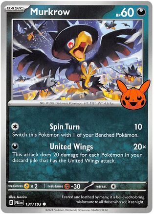 Murkrow 131/193  Trick or Trade BOOster Bundle 2023