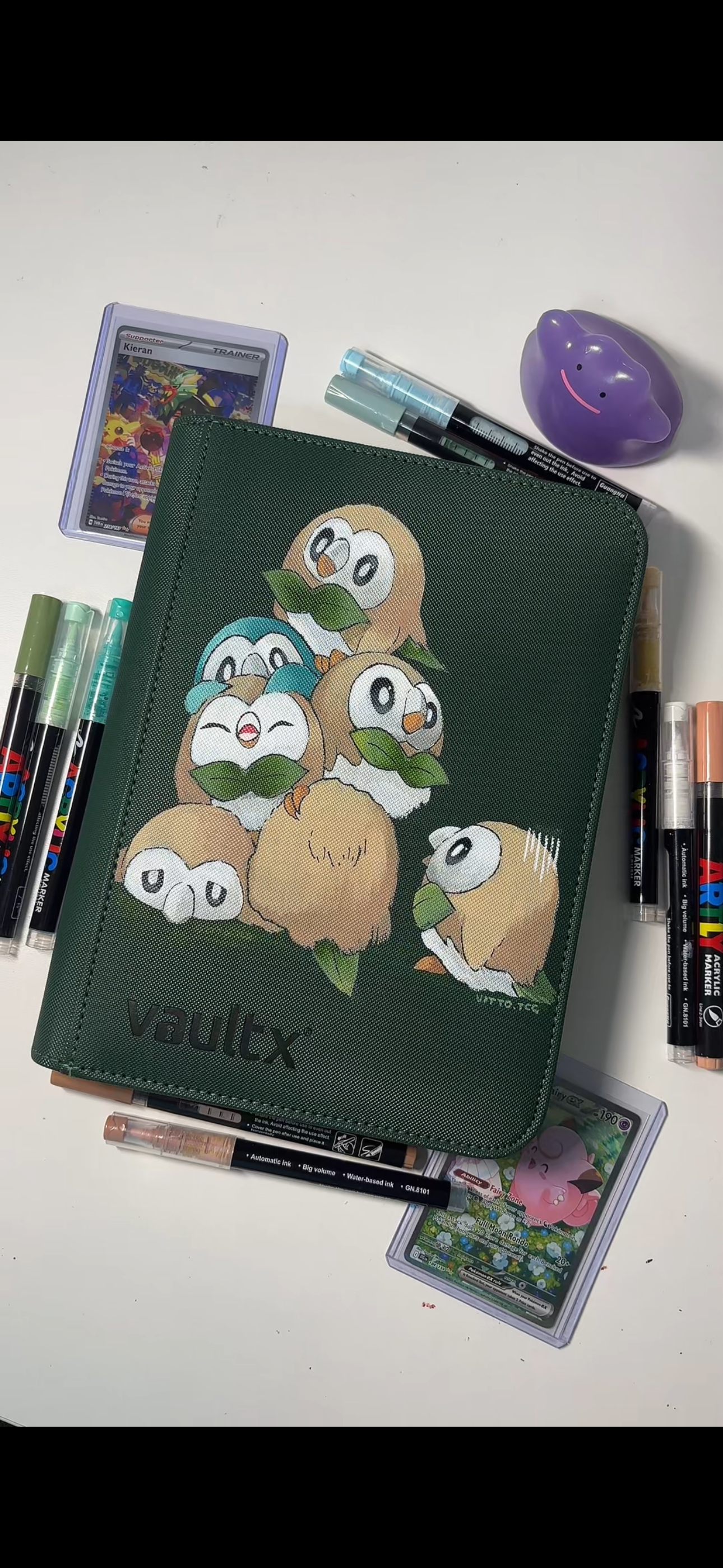 Rowlet - Custom 2x2 VaultX Binder