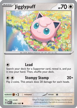 Jigglypuff 039/165 Scarlet & Violet 151 - Common