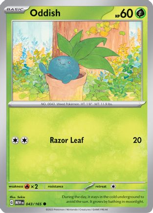 Oddish 043/165 Scarlet & Violet 151 - Common