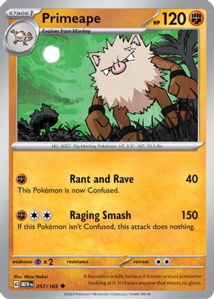 Primeape 057/165 Scarlet & Violet 151 - Uncommon