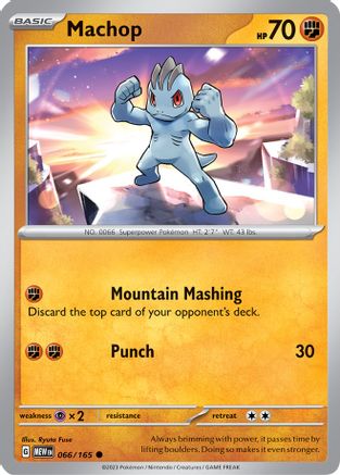 Machop 066/165 - Reverse Holofoil Scarlet & Violet 151 - Common