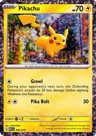 Pikachu 006/015  - Holofoil McDonalds Promos 2023