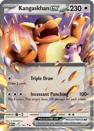 Kangaskhan ex 115/165 - Holofoil Scarlet & Violet 151 - Double Rare
