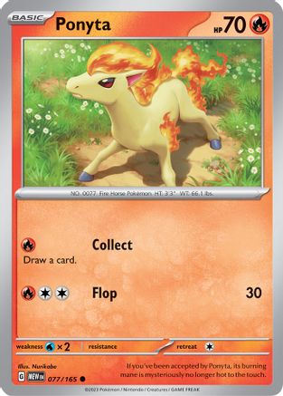 Ponyta 077/165 - Reverse Holofoil Scarlet & Violet 151 - Common