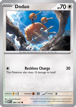 Doduo 084/165 - Reverse Holofoil Scarlet & Violet 151 - Common