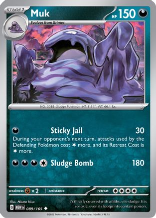 Muk 089/165 Scarlet & Violet 151 - Uncommon