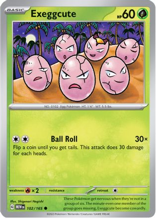 Exeggcute 102/165 Scarlet & Violet 151 - Common