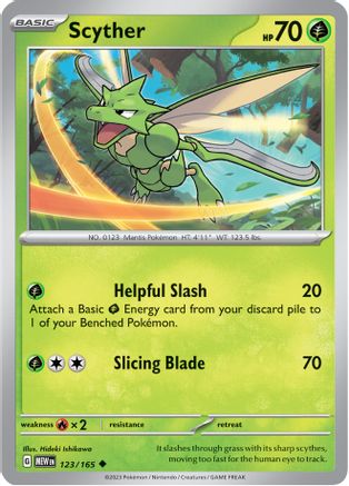 Scyther 123/165 Scarlet & Violet 151 - Uncommon