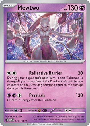 Mewtwo 150/165 - Holofoil Scarlet & Violet 151 - Rare