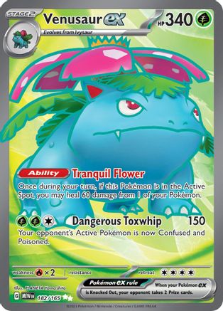 Venusaur ex 182/165 - Holofoil Scarlet & Violet 151