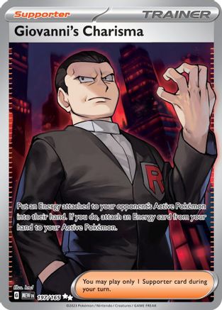Giovanni's Charisma 197/165 - Holofoil Scarlet & Violet 151