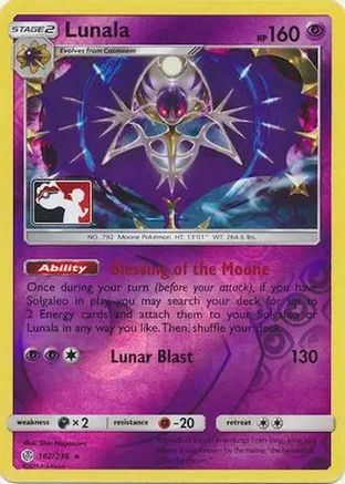 Lunala 102  - Reverse Holofoil League & Championship Cards