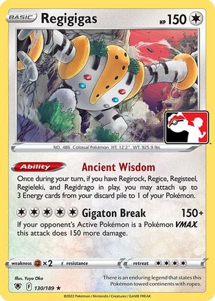 Regigigas 130/189  Prize Pack Series Cards