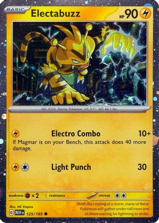 Electabuzz (Cosmos Holo) 125/165  - Holofoil Miscellaneous Cards & Products