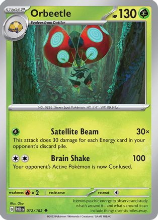 Orbeetle 012/182 - Reverse Holofoil Paradox Rift