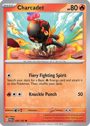 Charcadet 026/182 - Reverse Holofoil Paradox Rift