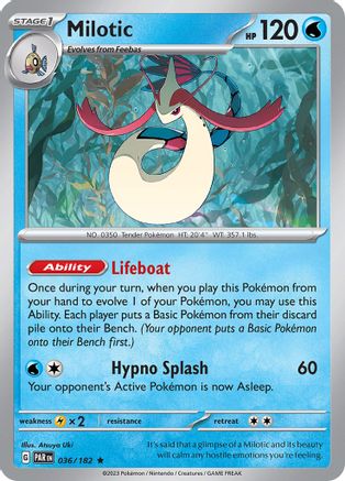Milotic 036/182 - Holofoil Paradox Rift