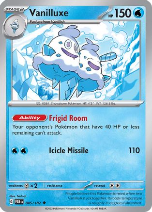 Vanilluxe 045/182  SV04 Paradox Rift