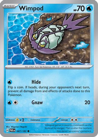 Wimpod 047/182  - Reverse Holofoil SV04 Paradox Rift