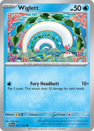 Wiglett 051/182 - Reverse Holofoil Paradox Rift
