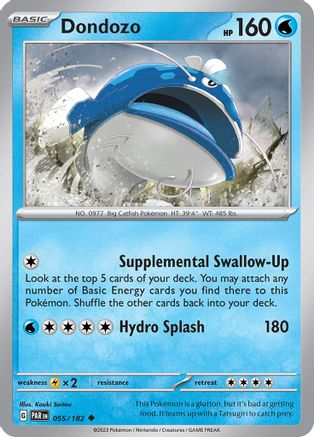 Dondozo 055/182  - Reverse Holofoil SV04 Paradox Rift