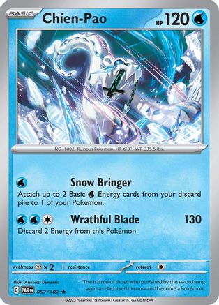 Chien-Pao 057/182 - Reverse Holofoil Paradox Rift