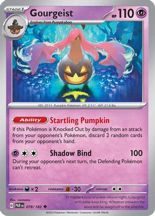 Gourgeist 078/182  - Reverse Holofoil SV04 Paradox Rift