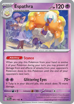 Espathra 081/182 - Reverse Holofoil Paradox Rift