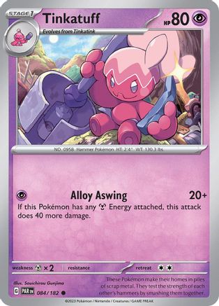 Tinkatuff 084/182 - Reverse Holofoil Paradox Rift