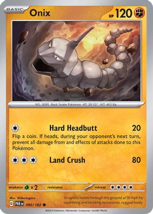 Onix 090/182  - Reverse Holofoil SV04 Paradox Rift