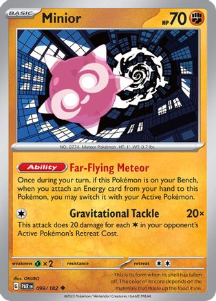 Minior 099/182 - Reverse Holofoil Paradox Rift