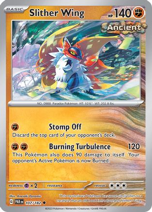 Slither Wing 107/182 - Reverse Holofoil Paradox Rift