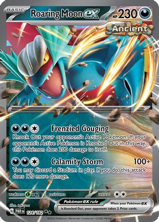 Roaring Moon ex 124/182 - Holofoil Paradox Rift