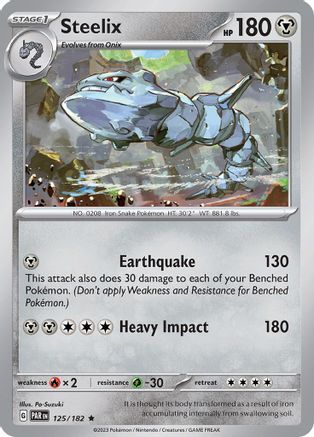Steelix 125/182 - Reverse Holofoil Paradox Rift