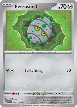 Ferroseed 127/182 - Reverse Holofoil Paradox Rift