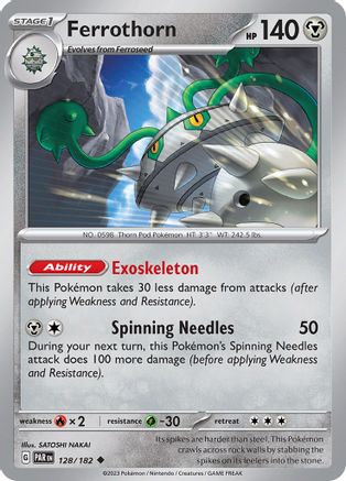 Ferrothorn 128/182 - Reverse Holofoil Paradox Rift