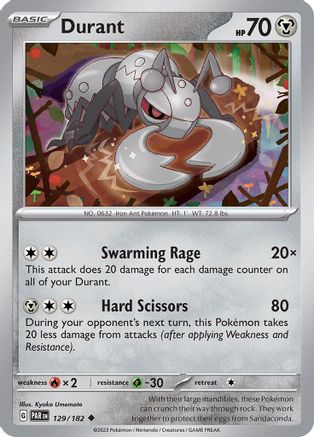 Durant 129/182 - Reverse Holofoil Paradox Rift
