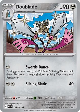 Doublade 133/182  - Reverse Holofoil SV04 Paradox Rift