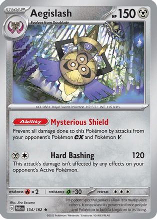 Aegislash 134/182 - Reverse Holofoil Paradox Rift