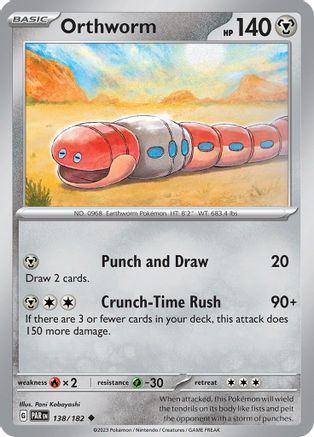 Orthworm 138/182 - Reverse Holofoil Paradox Rift